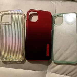 Gradient Red and Clear Phone Cases